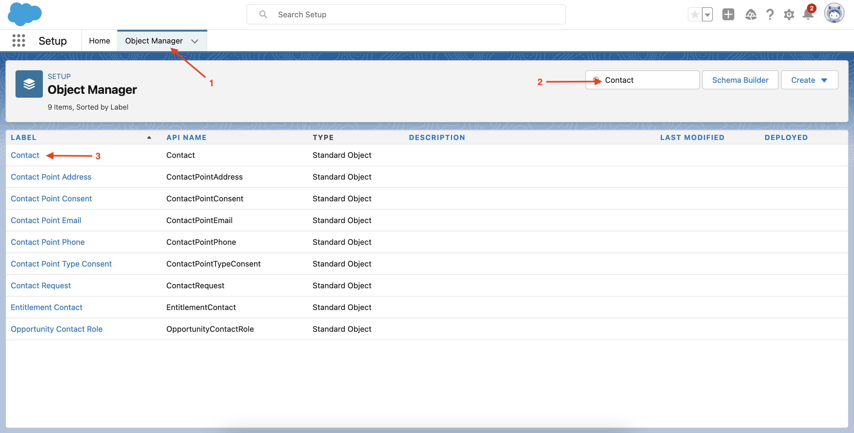module0 navigate contact object