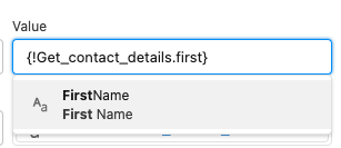 set contact first name
