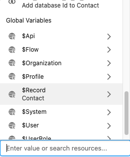 set record global variable
