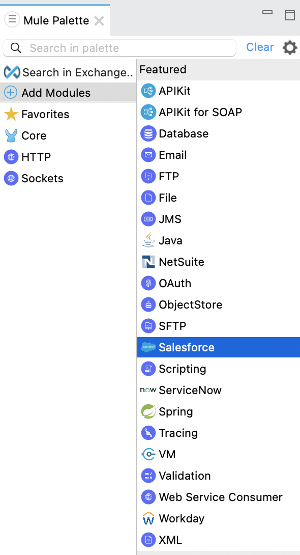 Add SF Connector