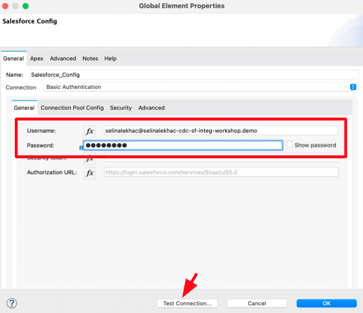 test connection